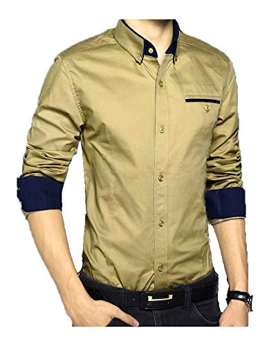 IndoPrimo Men's Cotton Casual Shirt for Men Full Sleeves - Guys World