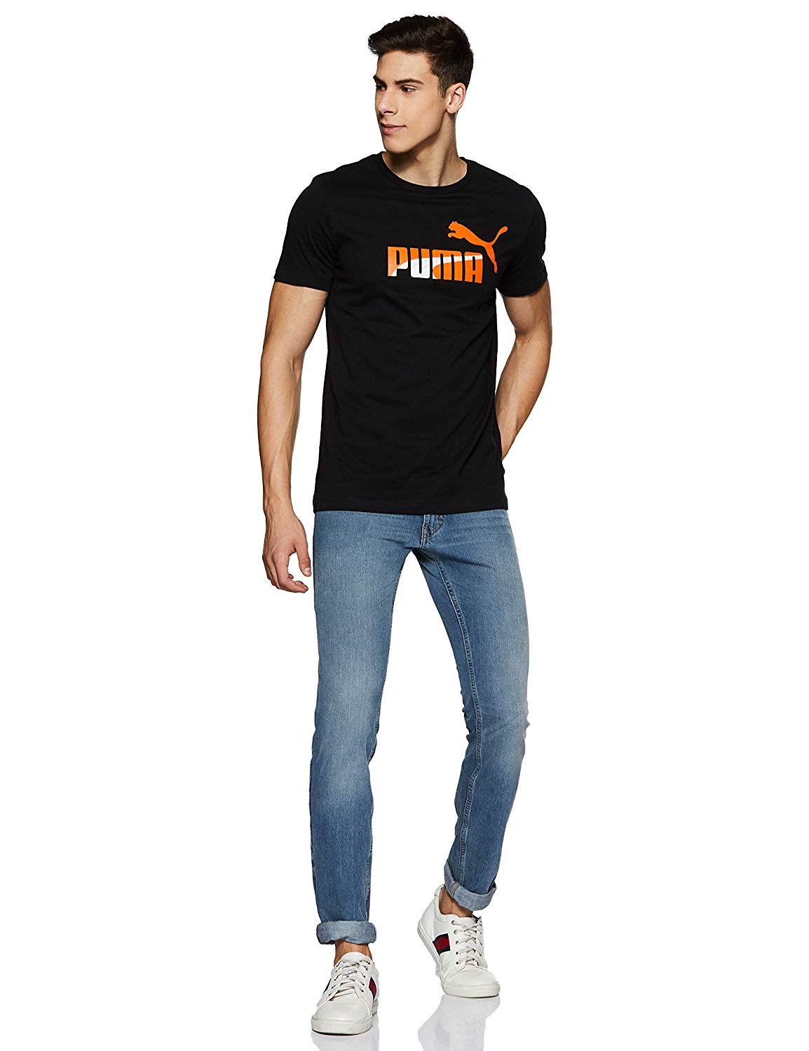 Puma Men's Solid Regular Fit T-Shirt - Guys World