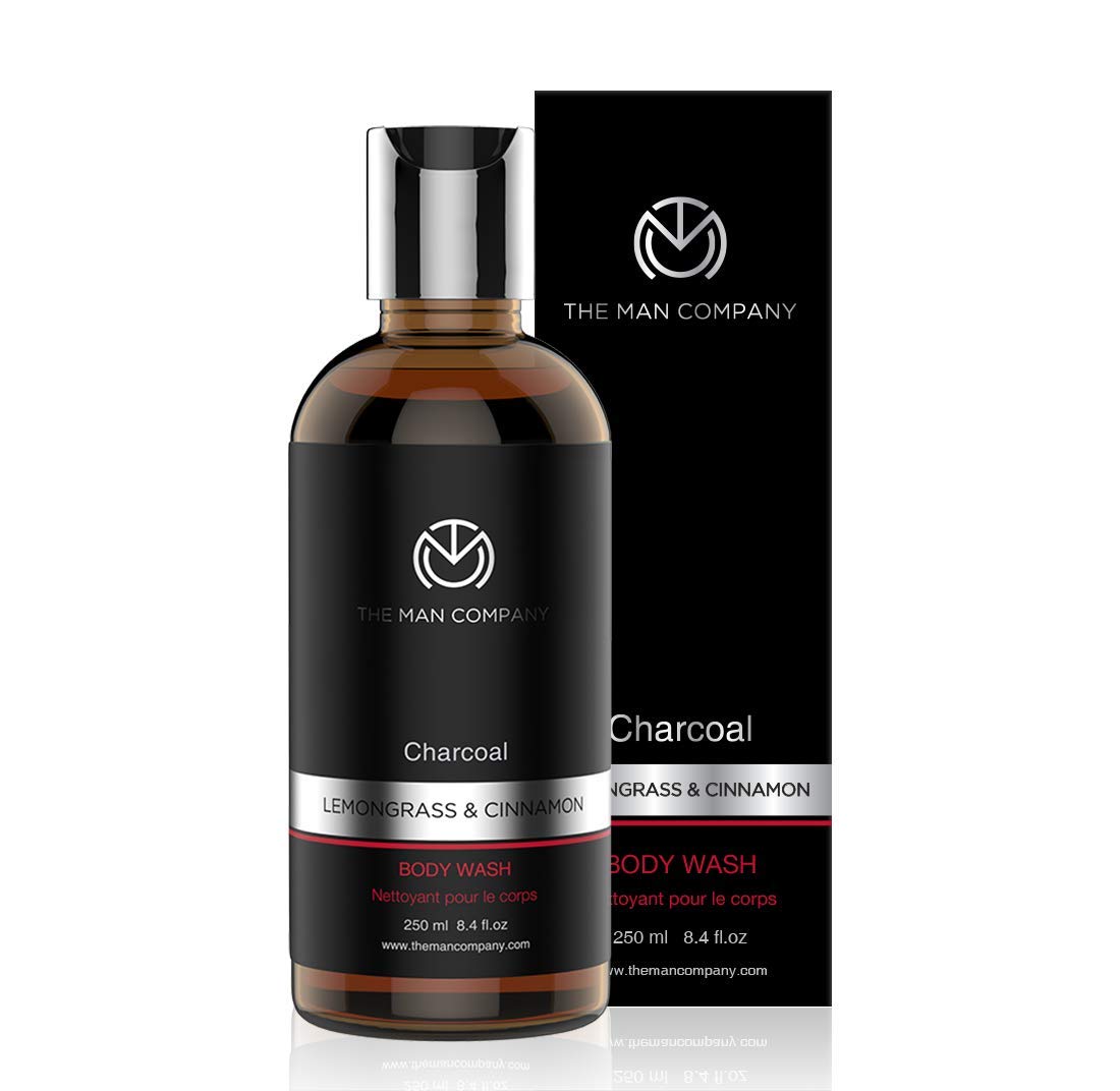 The Man Company Charcoal Body Wash Lemongrass And Cinnamon Essential