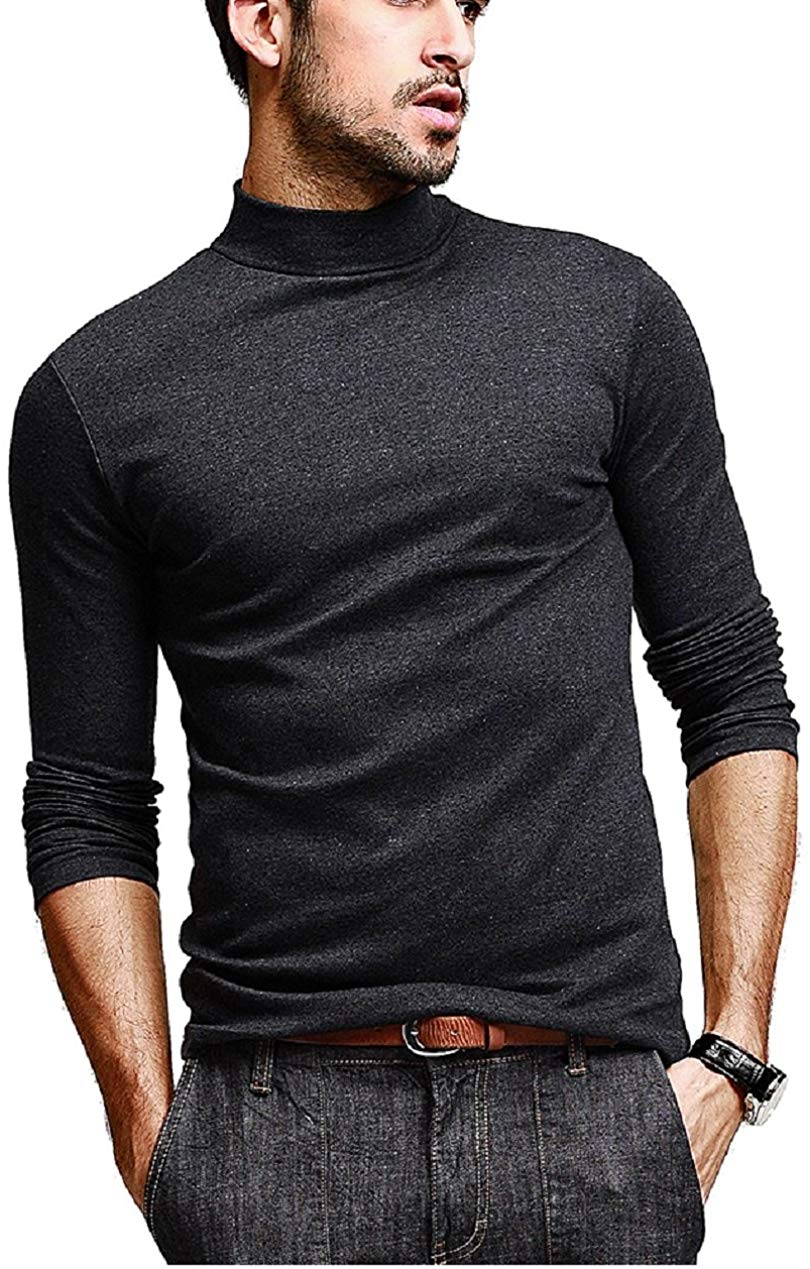 DENIMHOLIC-Mens-Cotton-Full-Sleeve-Classic-High-Neck-T-Shirt - Guys World
